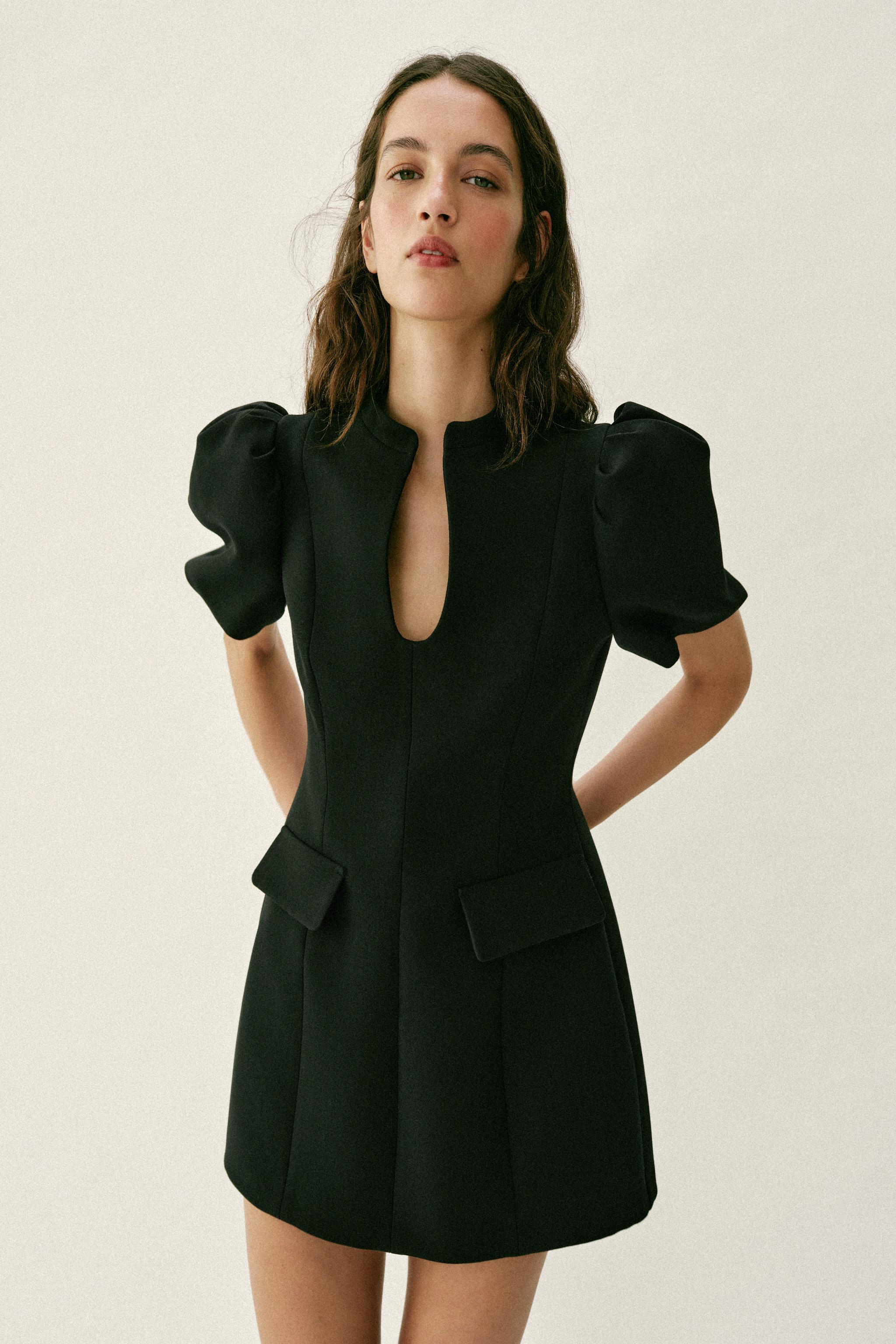 SHORT PUFF SLEEVE DRESS | Zara US