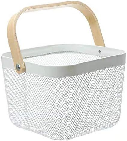 HOJKMA Mesh Steel Storage Organizer Basket, Multi-Functional Metal Wire Hanging Kitchen Baskets F... | Amazon (UK)