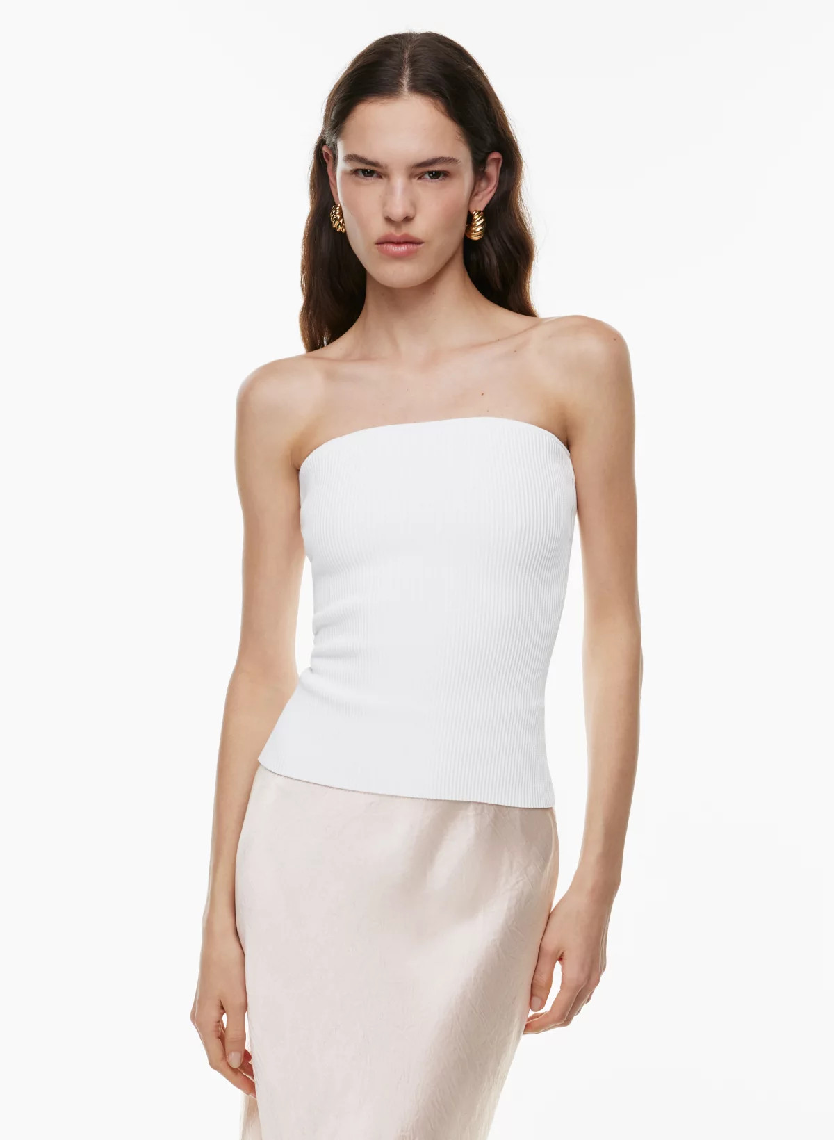 SCULPT KNIT TUBE TOP | Aritzia