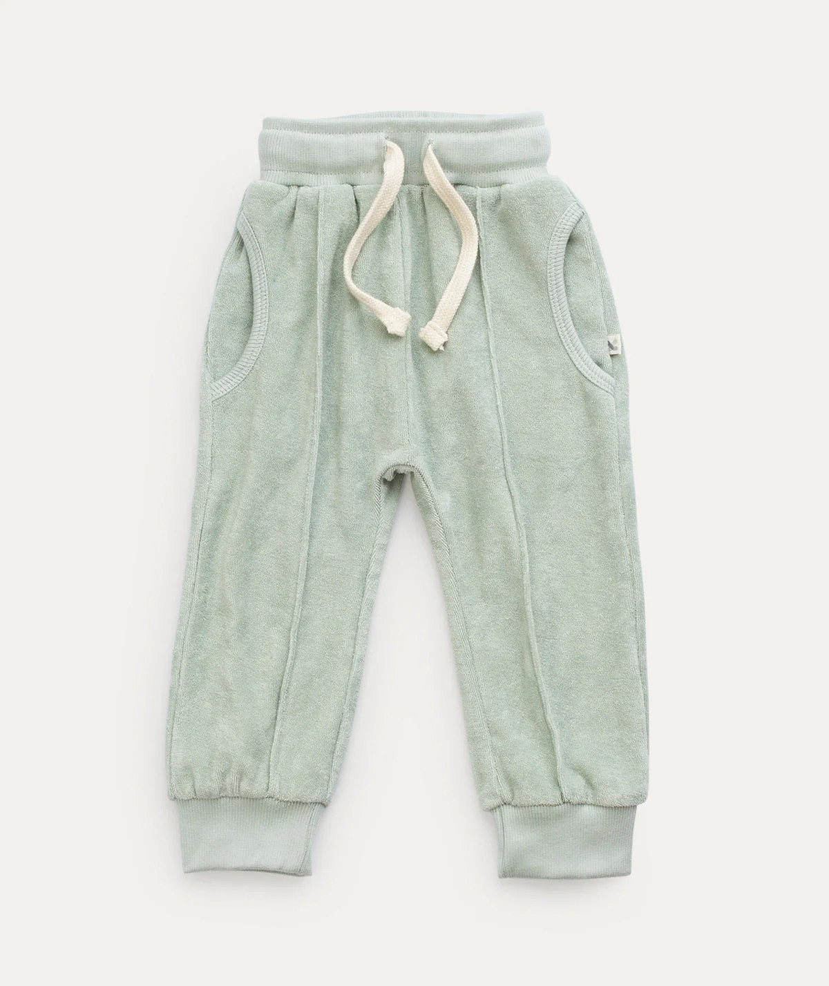 Towelling Jogger - Sea Foam | KIDLY