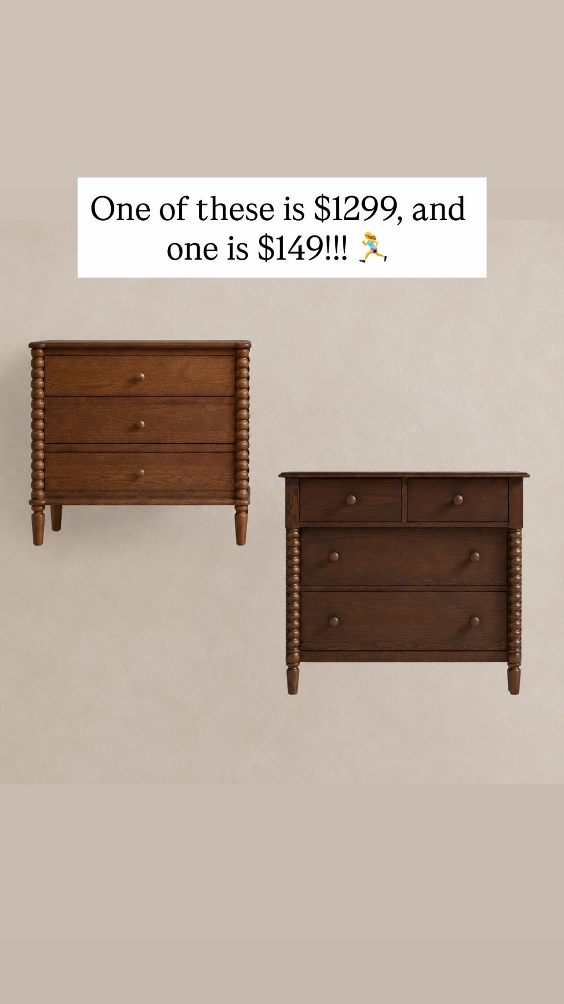 One of these is $1299, and one is $149!!! 🏃‍♀️

Also sharing another Amazon dupe

#LTKmomlife #LTKKids #LTKHome