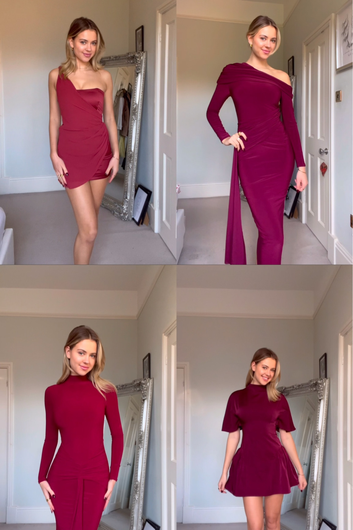 theme: dresses in the colour of the season - berry red 🍇

#LTKpartywear #LTKwinter #LTKuk