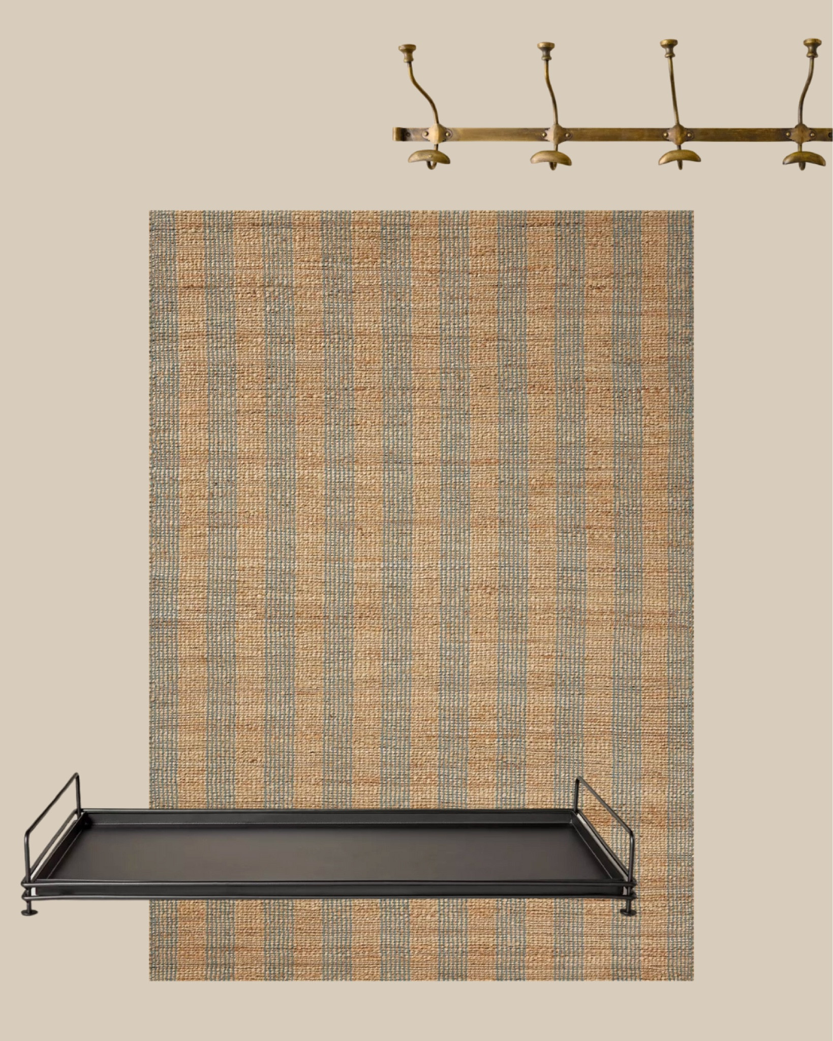 Today on the blog we are talking all about styling an entry according to your specific price points. We’re starting off with a budget of $150. Go to ChrisLovesJulia.com to find out more! Pstttt  I’ve linked some extra decor below too! 👌

CLJ x Loloi Judy Natural/Sky Area Rug, brass metal wall hooks, metal entryway black shoe tray

#LTKStyleTip #LTKFindsUnder100 #LTKHome