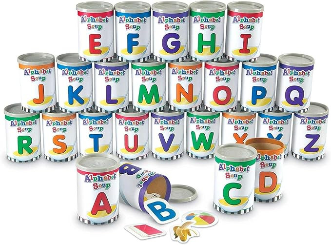 Learning Resources Alphabet Soup Sorters, Early Phonics, ABCs, Alphabet Awareness & Recognition, ... | Amazon (US)