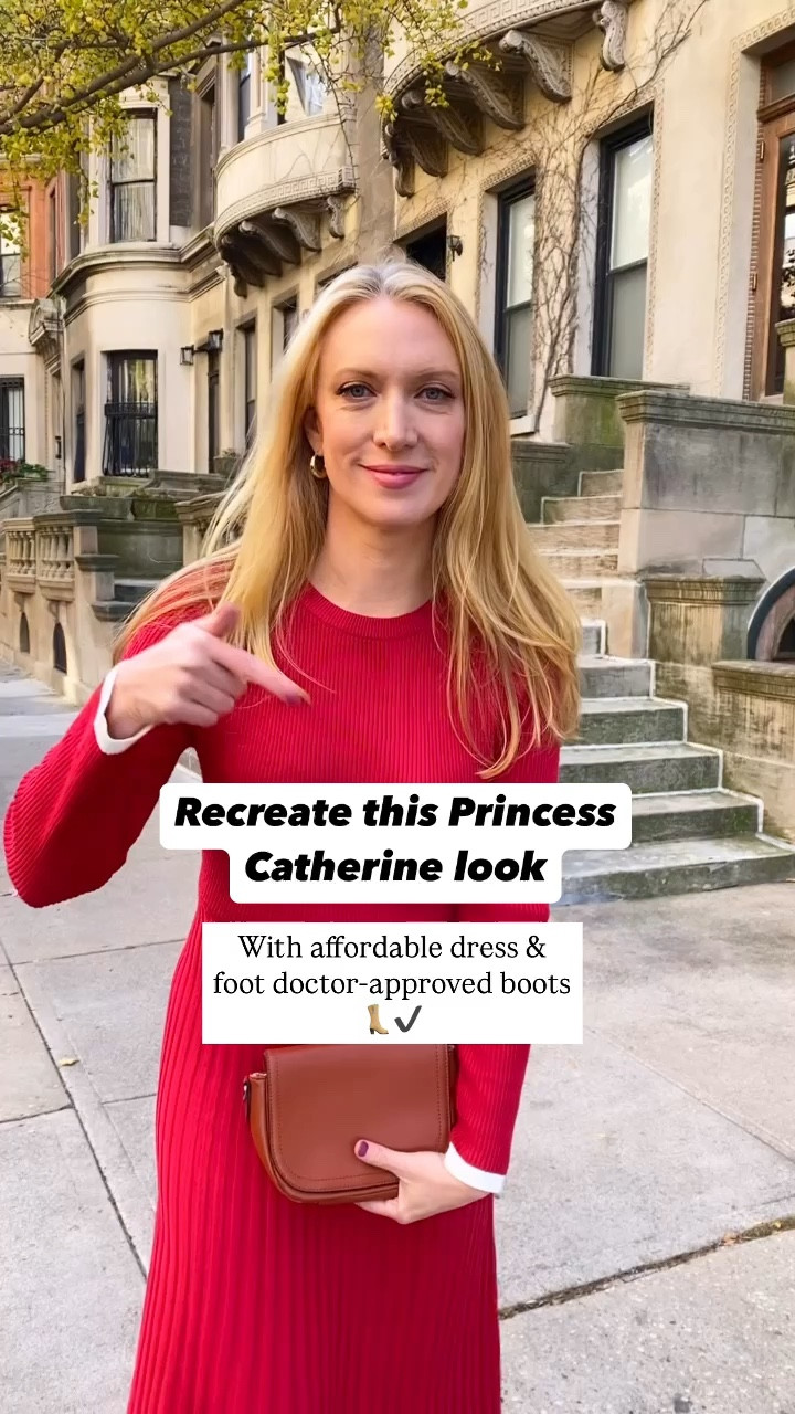 A must have holiday dress for under $50! Coupon code for boots: USCPIDICH10 
I opted for walkable classic boots instead of Kate’s stilettos. My boot color pictured is sold out, however I linked alternatives. 

#LTKFindsUnder50 #LTKMidsize #LTKOver40