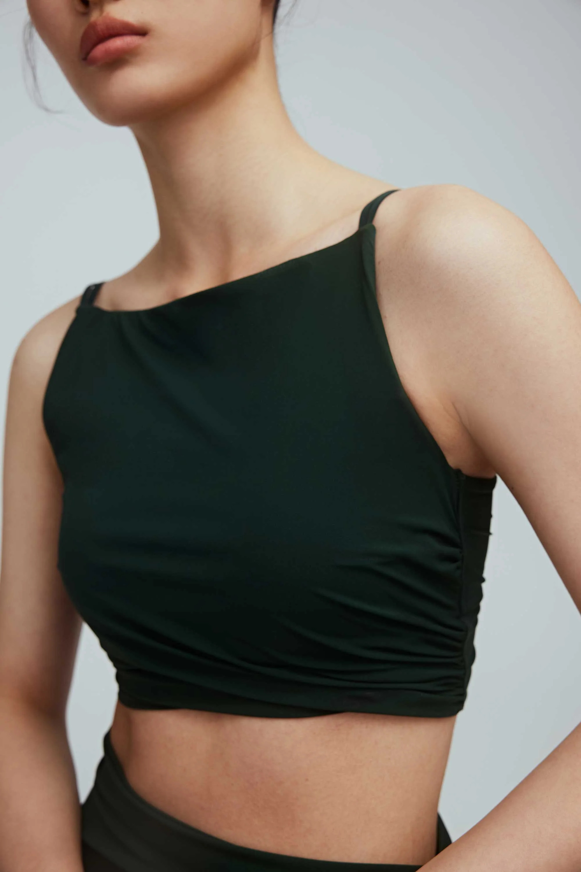 Ballet Pleated Boatneck Bra Top | NEIWAI