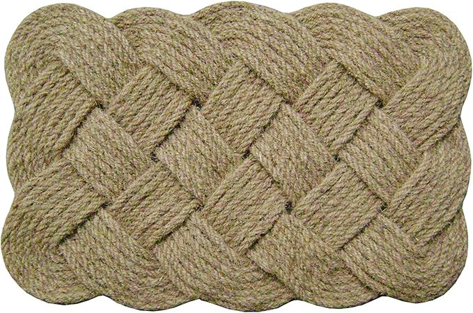 18 x 30 in. Lovers Knot Coir Indoor/Outdoor Doormat, Brown/Natural | Amazon (US)