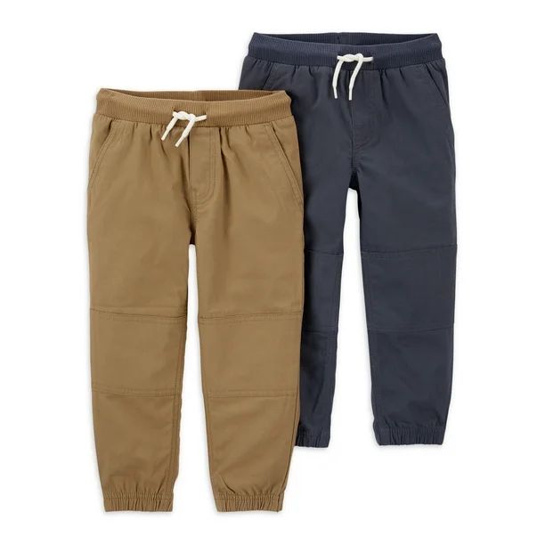 Carter's Child of Mine Baby Boy and Toddler Pull-on Woven Jogger Pant Multipack, 2-Pack, Sizes 12... | Walmart (US)