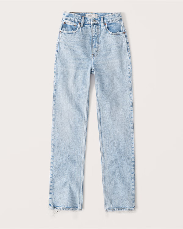 90s Ultra High Rise Straight Jeans | Abercrombie & Fitch (US)