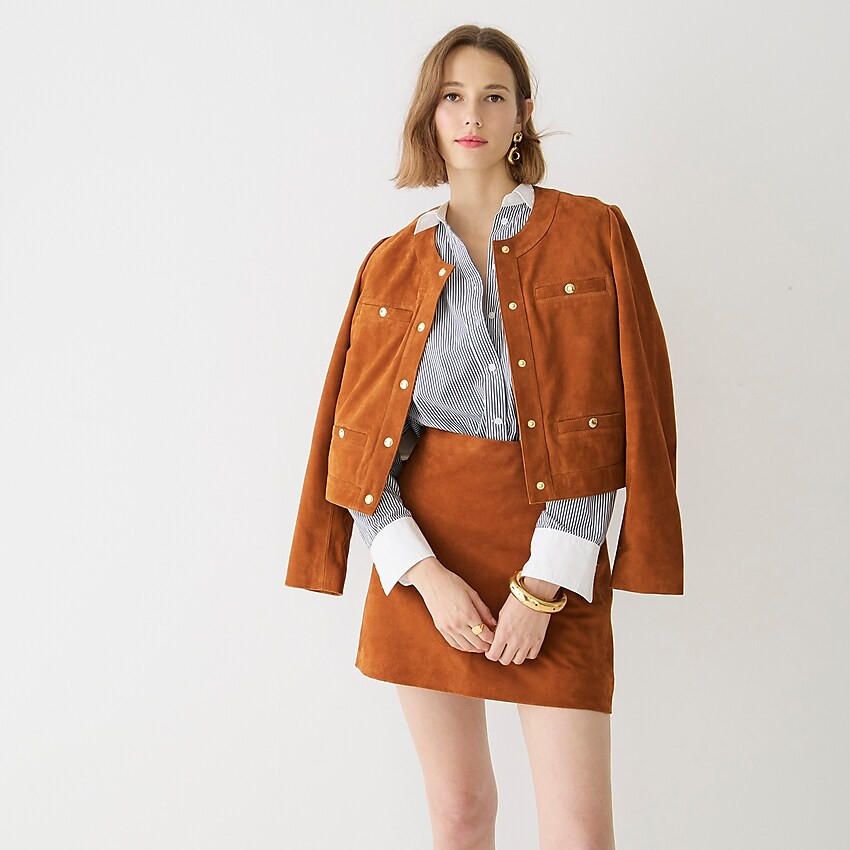 Collection suede mini skirt | J. Crew US