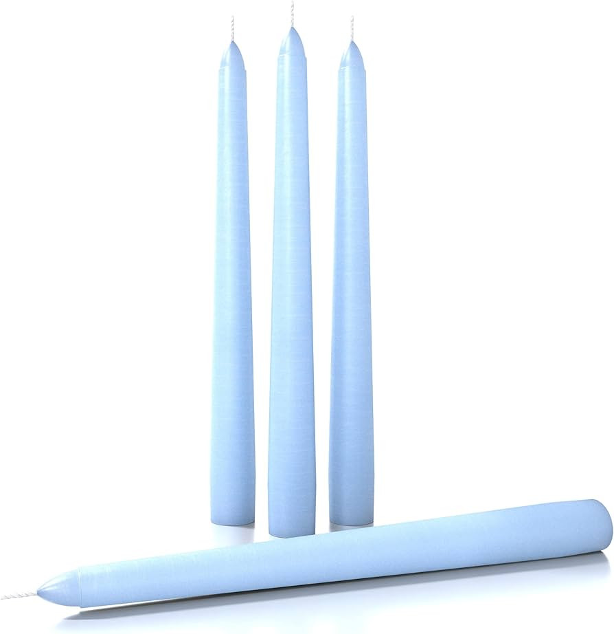 CANDWAX 8 inch Taper Candles Set of 4 - Dinner Candles Dripless - Tall Candles Long Burning Perfe... | Amazon (US)