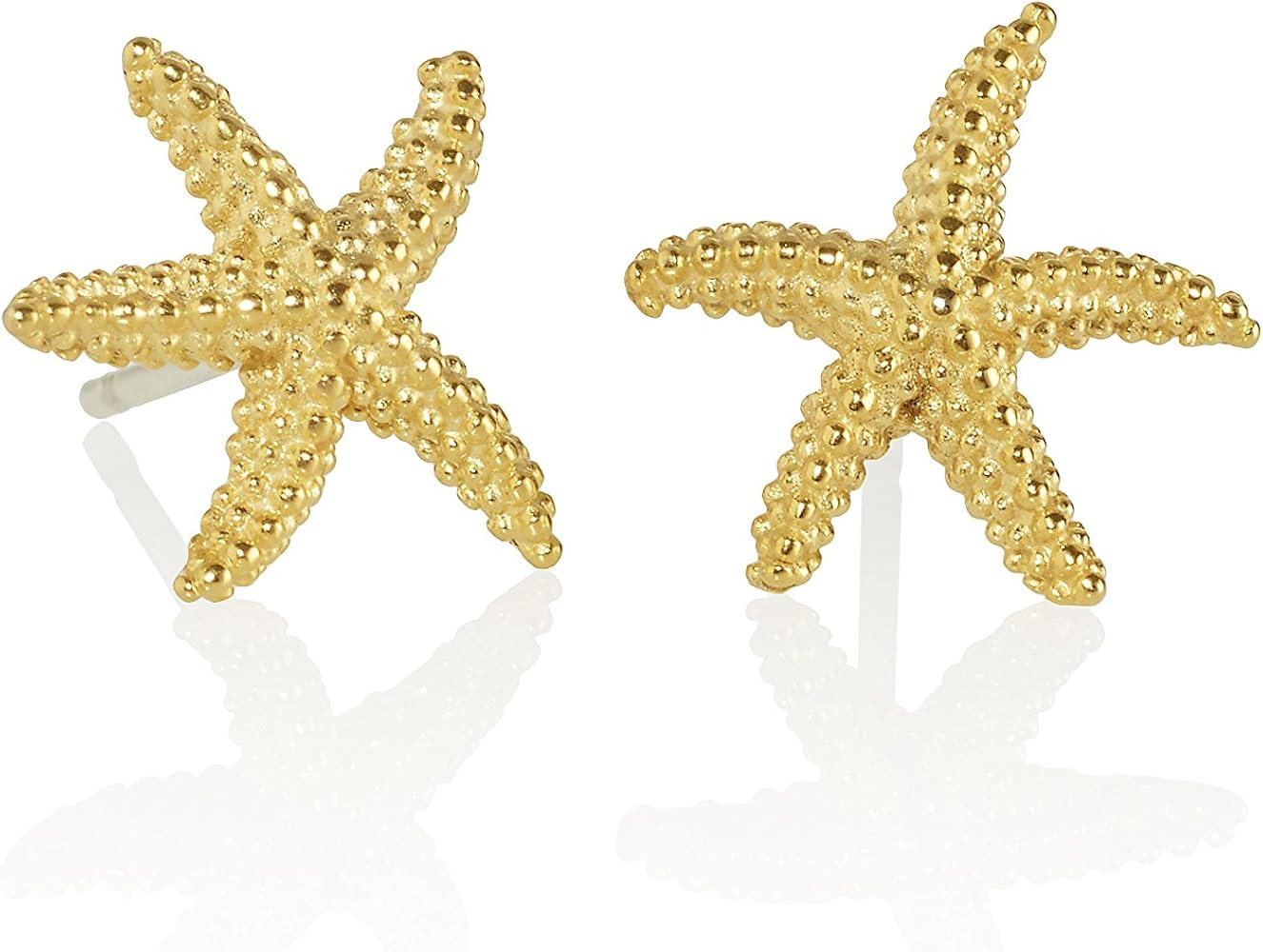 Namana Starfish Stud Earrings for Women. Brushed Finish Sea Star Jewelry for Women. Cute Stud Ear... | Amazon (US)