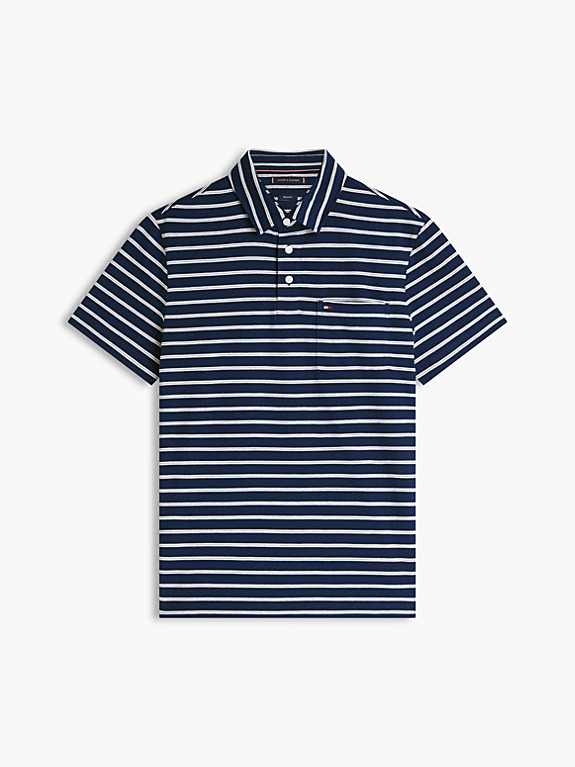 Gestreiftes Regular Fit Jersey-Poloshirt | Tommy Hilfiger (DE)