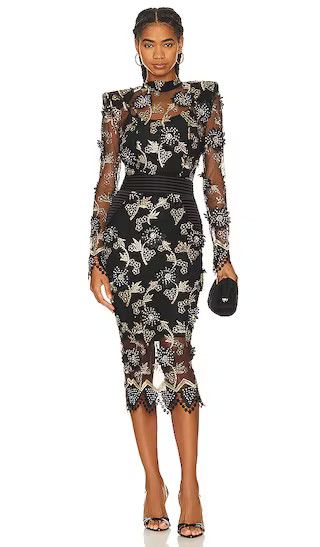 By The Way Dress in Black | black tie optional wedding guest dress | Black Floral dress | Revolve Clothing (Global)