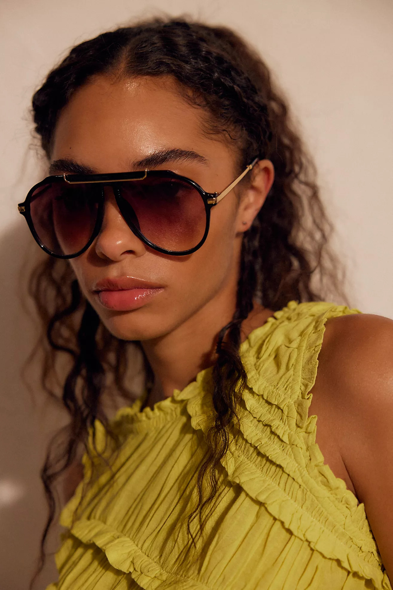 Ventura Oversized Aviator Sunglasses | Free People (Global - UK&FR Excluded)