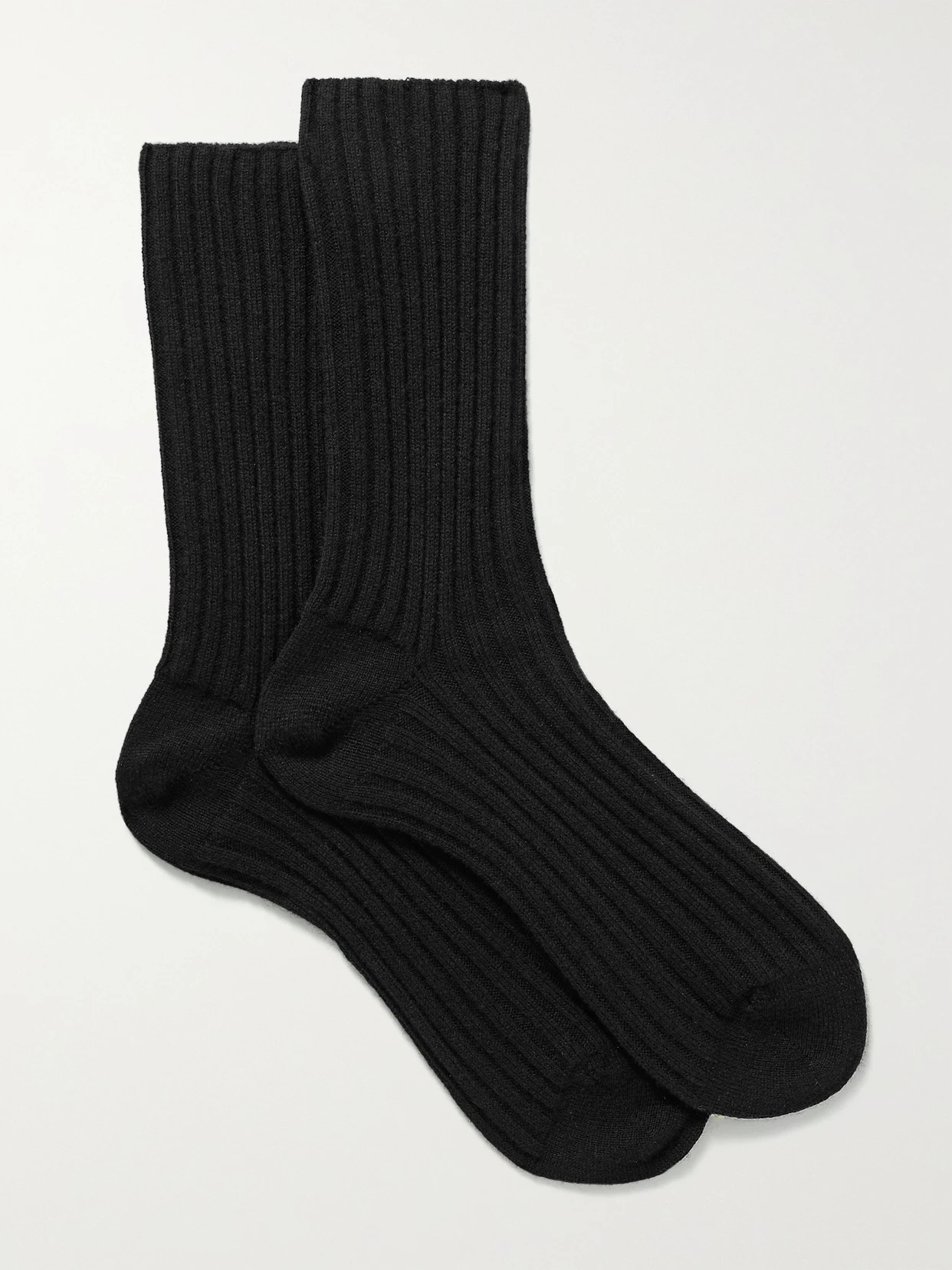 The Row - Ribbed Cashmere Socks - Black | NET-A-PORTER (US)