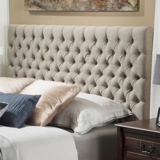 Jezebel Adjustable Headboard by Christopher Knight Home - Sand - California King | Bed Bath & Beyond