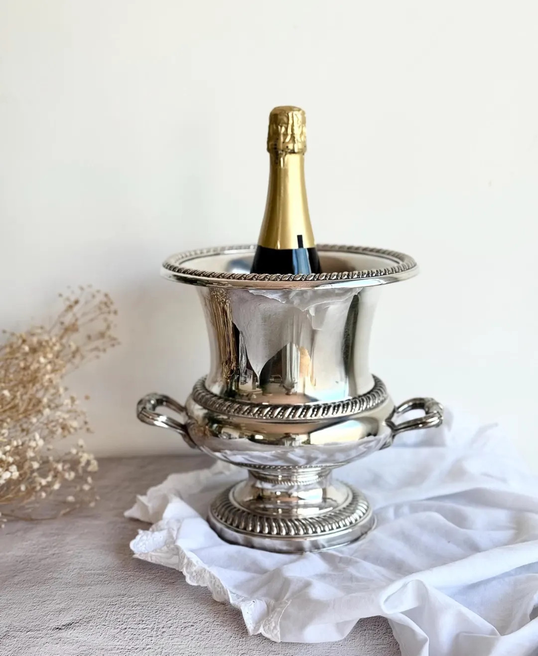 Vintage 1960s Silver Plated Champagne Bucket by Pedro Durán, Alpadur Ornate Pedestal Ice Cooler ... | Etsy (US)