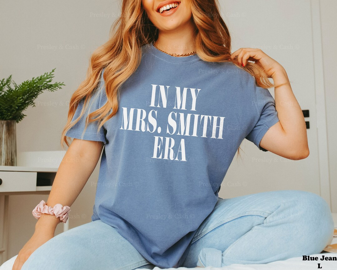 Custom Bride Shirt in My Last Name Era Shirt Comfort Colors Shirt Personalized Honeymoon Shirts B... | Etsy (US)