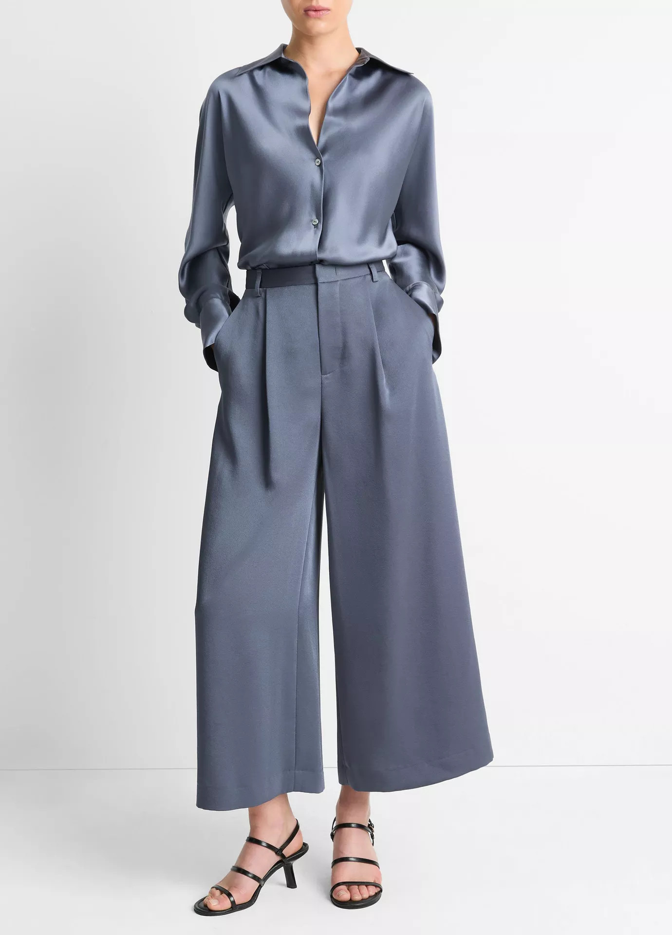 Silk Bias Long-Sleeve Blouse | Vince LLC