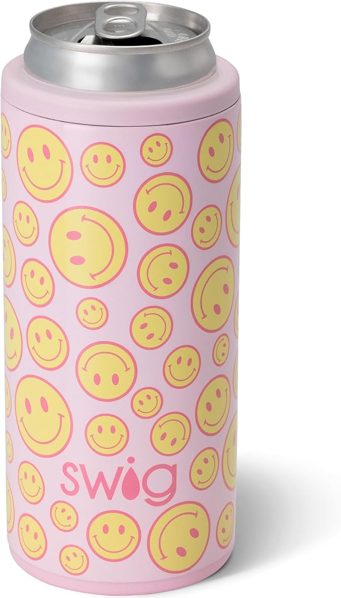 Swig Life Skinny Can Cooler, 12oz Insulated Slim Can Holder, Stainless Steel Can Cooler, Can Cove... | Amazon (US)