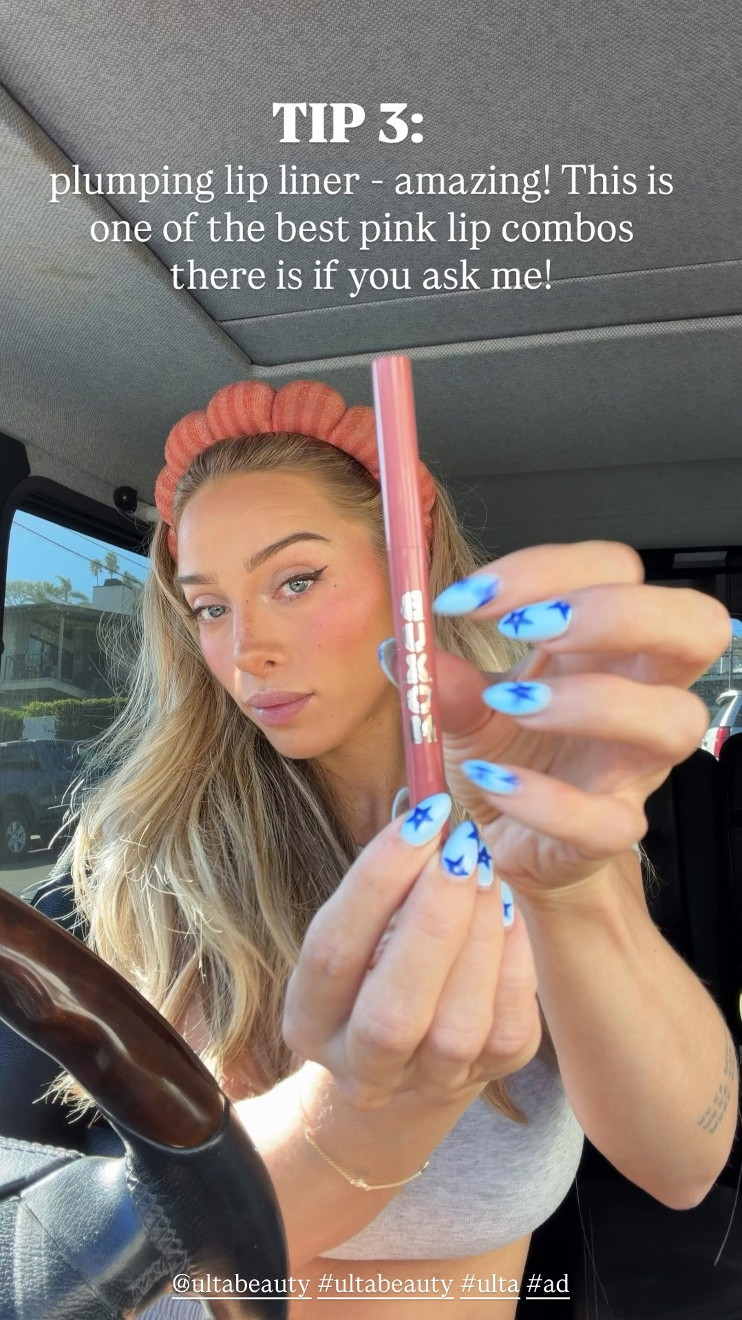 Under eye corrector shade light medium 
Foundation shade 235
Concealer shade oat 
Contour shade mocha 
Blush shades peachgasm and happy 
Lipstick shade sultriness 
Gloss shade fu$$y heat 
Brows shade medium brown 
Liner shade hush hush henna 
Powder shades pink and light
#ad @ulta #ultabeauty #ulta

#LTKgrwm #LTKootd #LTKBeauty