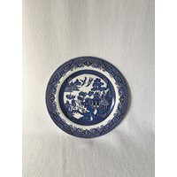 Vintage 70's Blue & White Porcelain Dining Plate, Made in England Churchill China Art Painting Plate With Birds | Etsy (US)