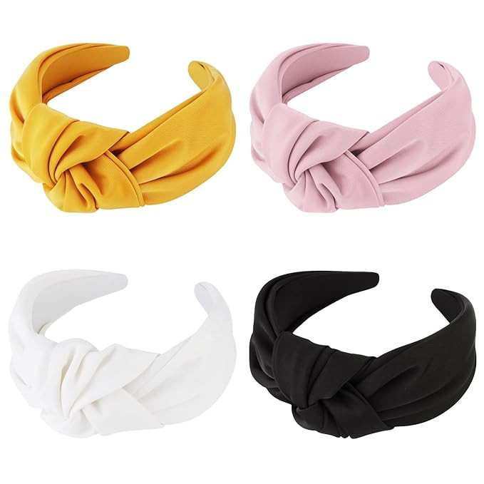 TOBATOBA Top Knot Headband for Women, Wide Knotted Headbands, Wide Headbands for Women, Head Band... | Amazon (US)