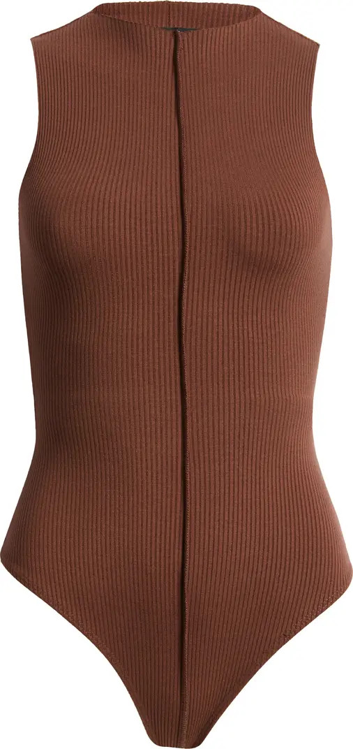 Funnel Neck Rib Bodysuit | Nordstrom