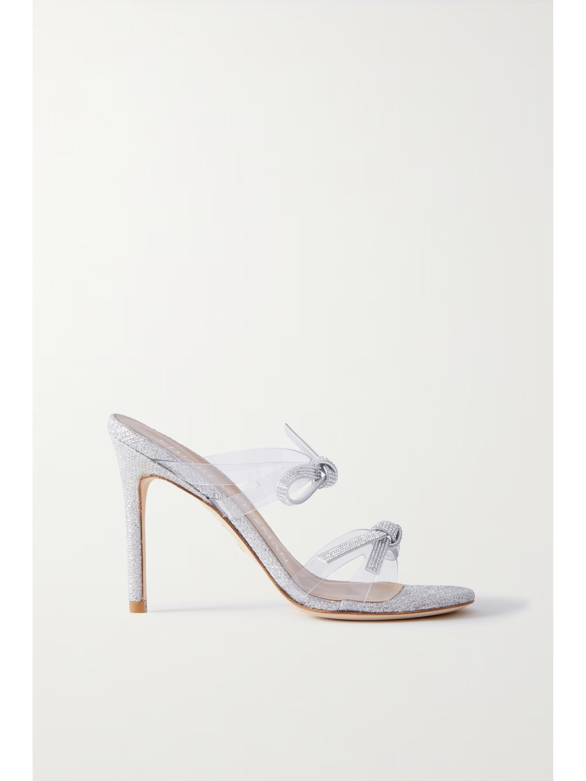 Embellished metallic leather and PVC mules | NET-A-PORTER (UK & EU)