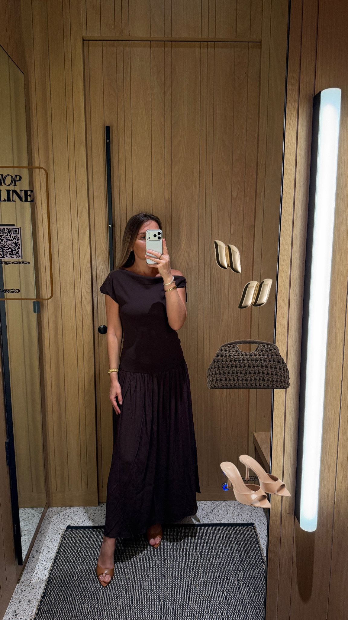 Wearing brown midi dress with size Small 

#LTKootd #LTKvlog #LTKSaleAlert