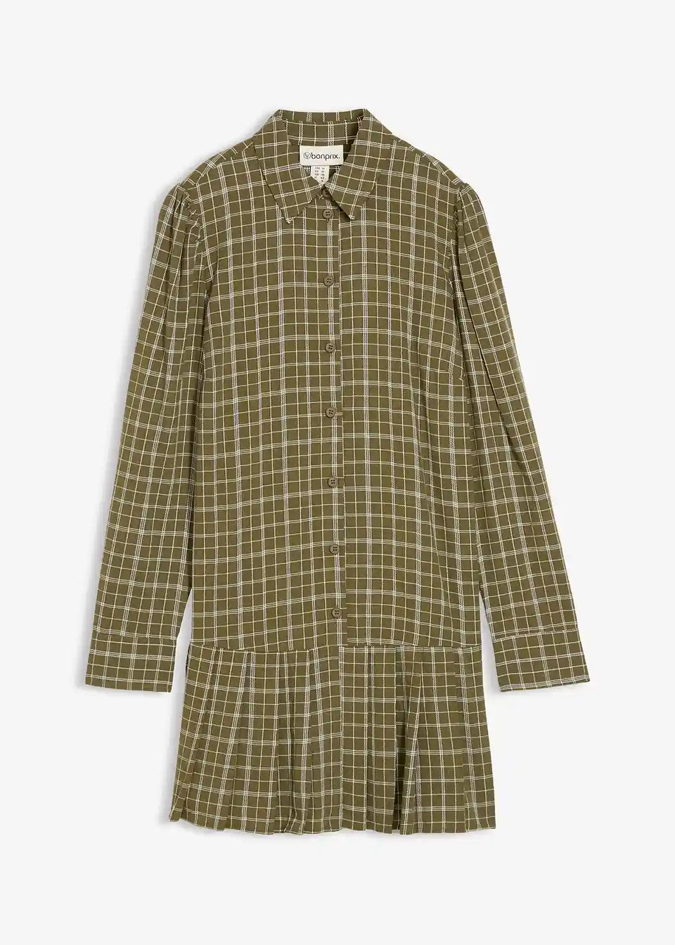 Hemdblusenkleid mit Karomuster | Bonprix DE