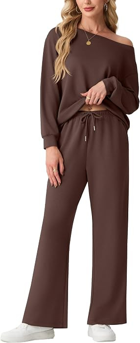 GRECERELLE 2026 Women's Athleisure Set Sweatshirt & Wide Leg Sweatpants | Amazon (US)
