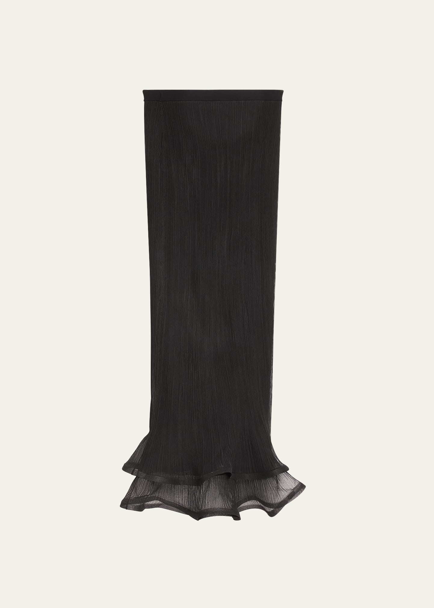 Kelso Ruffled Plisse Maxi Skirt | Bergdorf Goodman