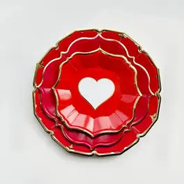30pcs Valentine's Day Party Paper Plates Scalloped Edging,7" Love Dessert Plates,9inch Red Lunch ... | Temu Affiliate Program