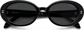 52mm Polarized Oval Sunglasses | Nordstrom
