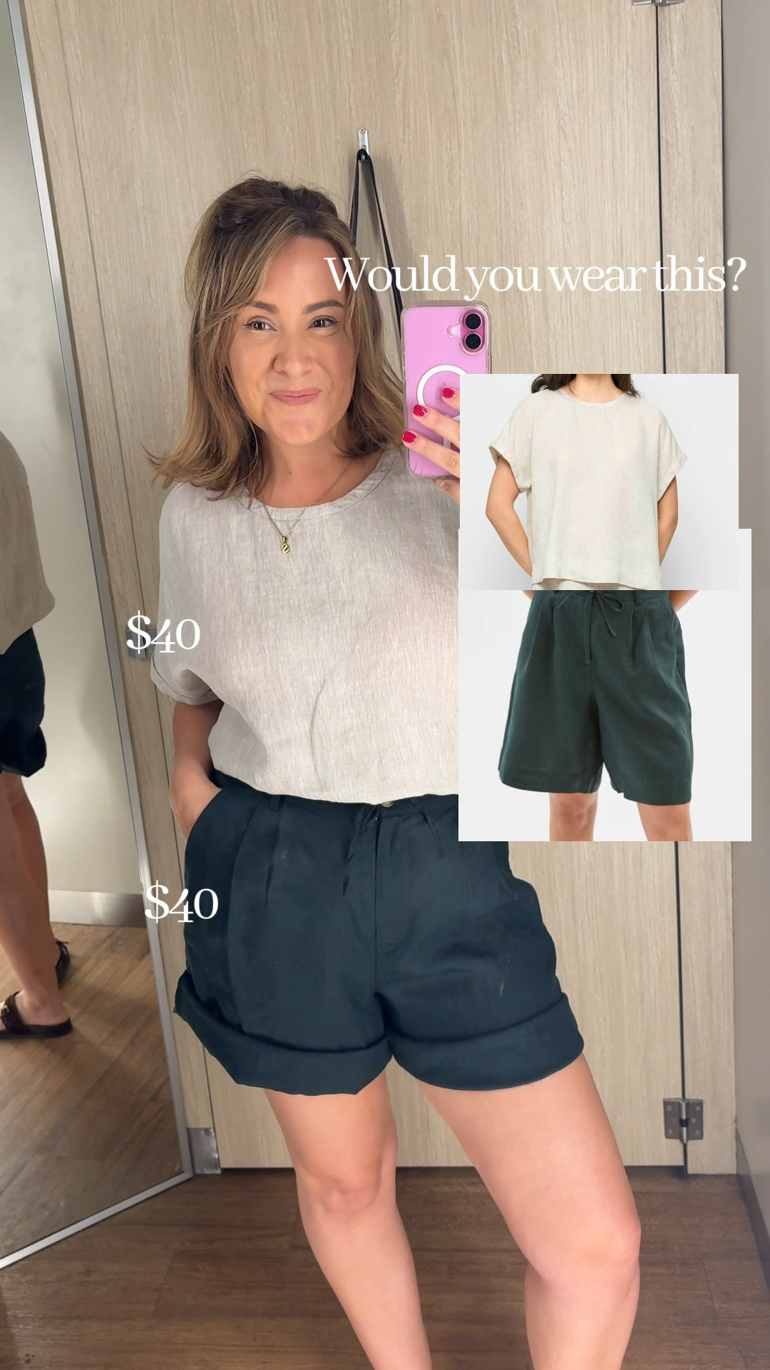 This look is such a smart buy if you love pieces you can mix and match.

The top is lightweight and relaxed (perfect half-tucked or worn loose), and these shorts give you shape without clinging (hello comfy waist + leg room).

Perfect for:
• hot days when you still want to look put together
• school runs → lunch → errands
• building a neutral wardrobe that all works together

Wearing a size 12 in both and the fit is spot on ✨

#LTKaustralia #LTKstyletip #LTKcurves