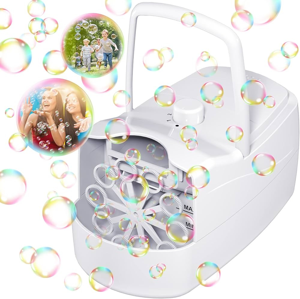 Sizonjoy Bubble Machine,Automatic Bubble Blower 8000+ Bubbles Per Minute, Portable Electronics Bu... | Amazon (US)