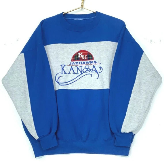 University of Kansas Jayhawks Vintage Sweatshirt Crewneck Size - Etsy | Etsy (US)