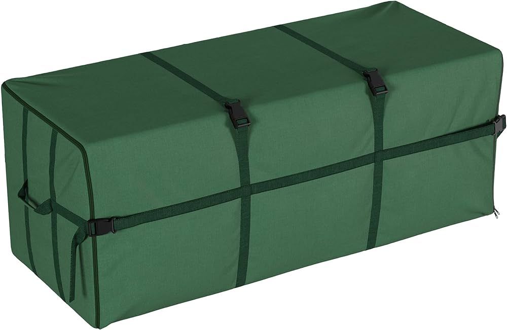 Elf Stor Heavy Duty Canvas Christmas Tree Storage Bag with Straps, fits up to 9 ft Tree, Green | Amazon (US)