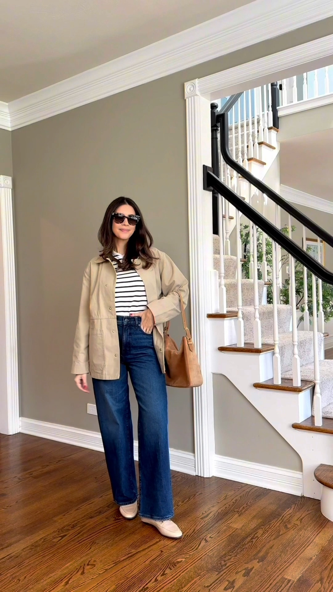 What I wear as a mom. Fall Capsule Outfit
Jeans run TTS. Tee size Medium
Barn Jacket size Small
Loafers run TTS

#LTKFindsUnder100 #LTKStyleTip #LTKSeasonal