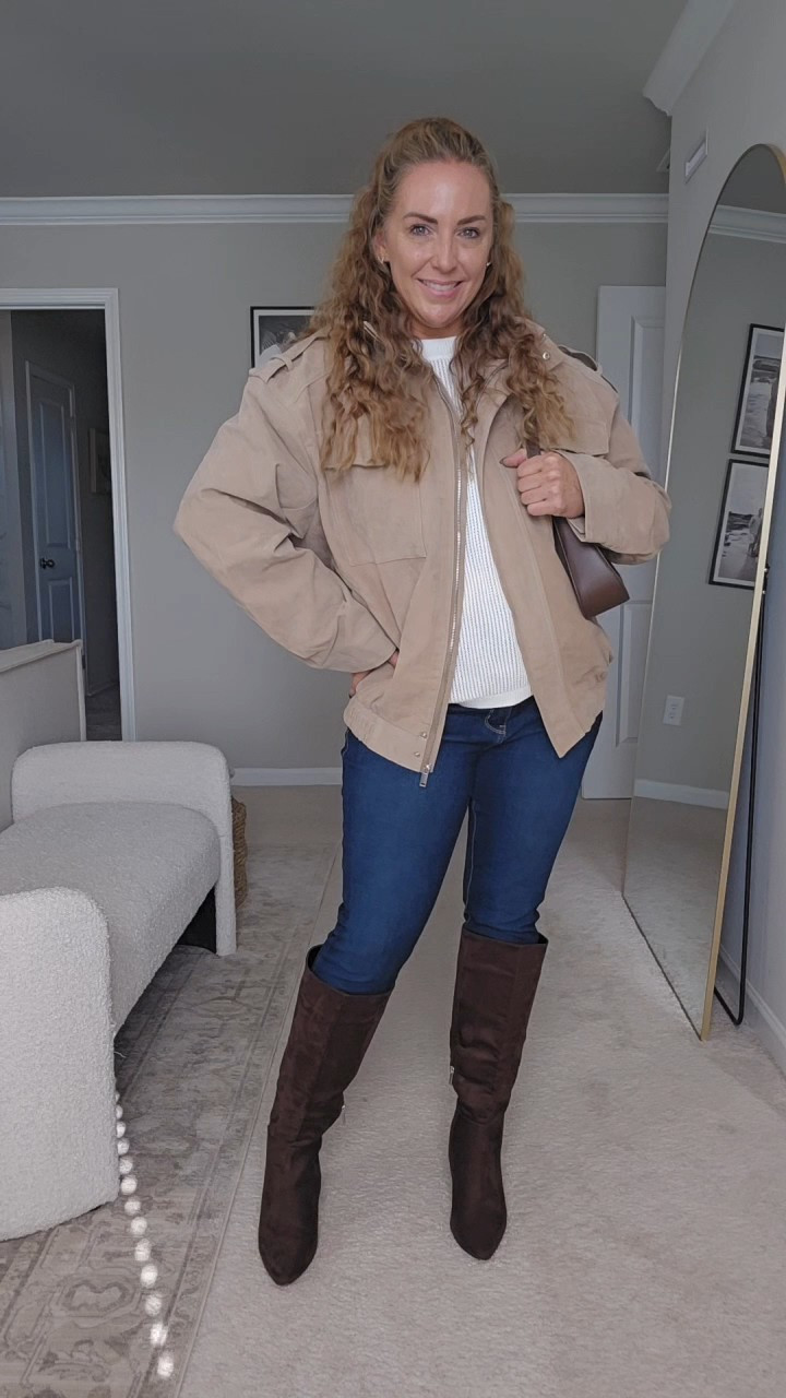 Two new jacket obsessions for the season 🤎🖤Both of these @findthy coats are giving major vintage-retro vibes — one in a cozy faux suede bomber and the other in the perfect oversized faux leather moto. Chic, warm, and so easy to style all season long.#LTKFashion #AmazonFashion

#LTKSeasonal #LTKFindsUnder50 #LTKStyleTip