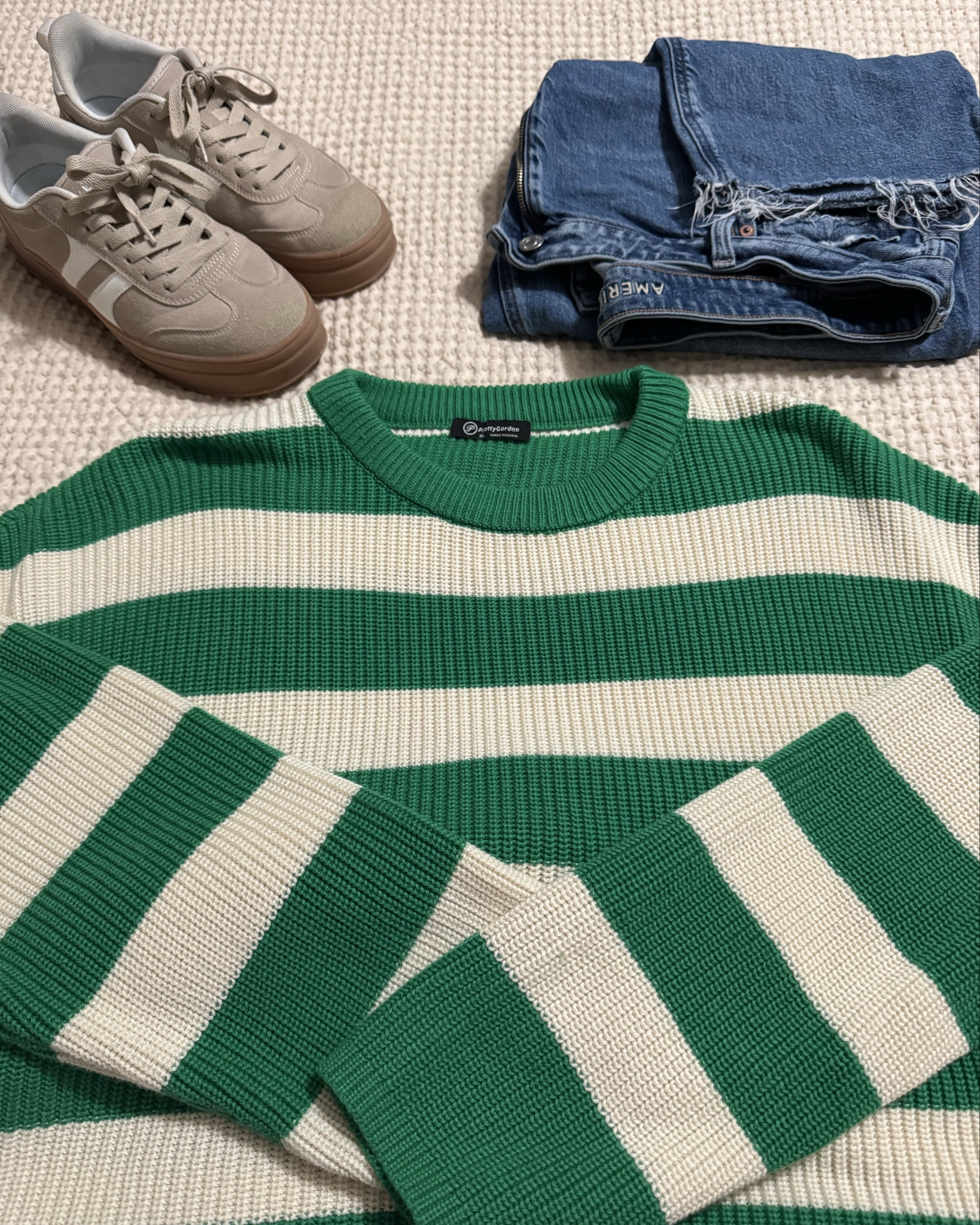 Wearing an XXL in the Walmart sweater. It actually comes in a matching set. I’m in a size 16 in the American Eagle jeans. I finished the look with some Amazon sneakers. 

#LTKootd #LTKMidsize #LTKPlusSize