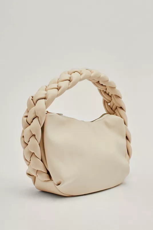 Faux Leather Round Braided Shoulder Bag | Nasty Gal (US)