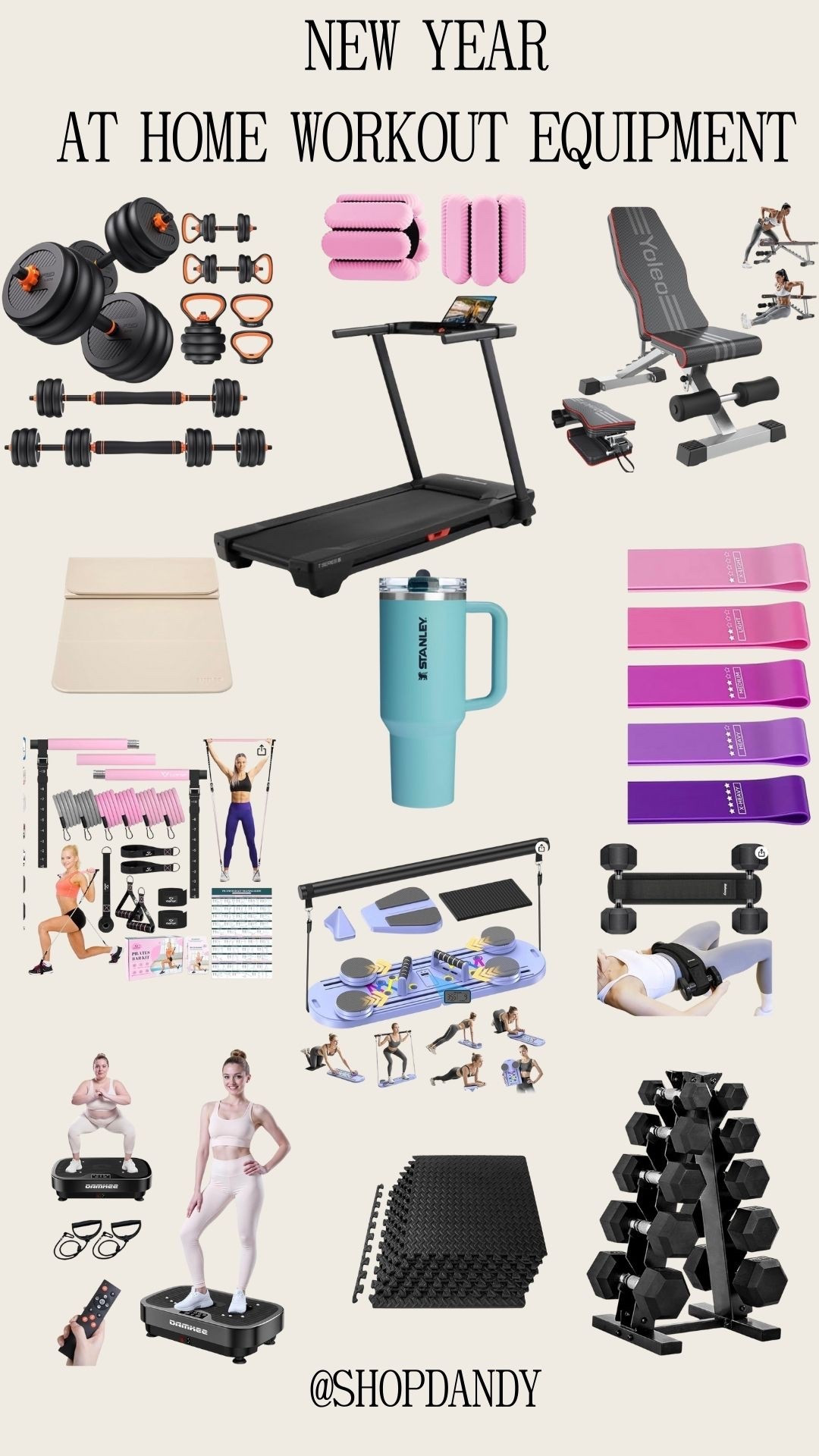 Get a jump on your New Year’s resolution with some at home work out gear! 

#LTKHome #LTKActive #LTKfitnessgoals