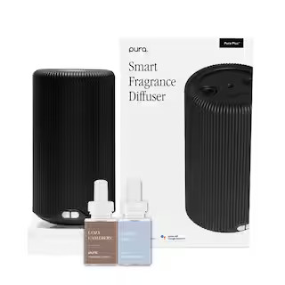 Pura Plus Smart Home Fragrance Diffuser Set for Large Spaces - includes Cozy Cashmere and Pacific... | The Home Depot