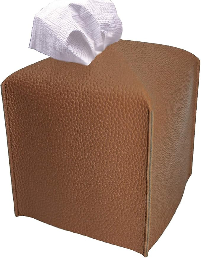 Carrotez Tissue Box Cover, [Refined] Modern PU Leather Square Tissue Box Holder - Decorative Hold... | Amazon (US)