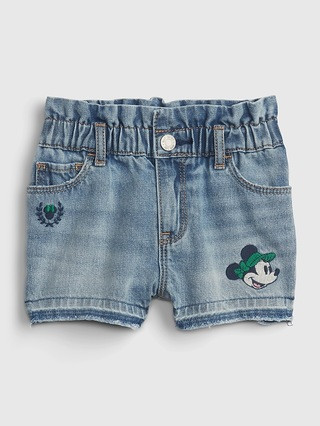 babyGap | Disney Minnie Mouse Just Like Mom Denim Shorts with Washwell | Gap (US)