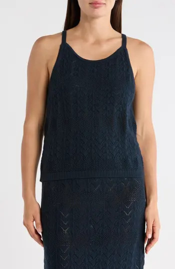 Splendid Crochet Sweater Tank in Navy Blue at Nordstrom Rack, Size Small | Nordstrom Rack