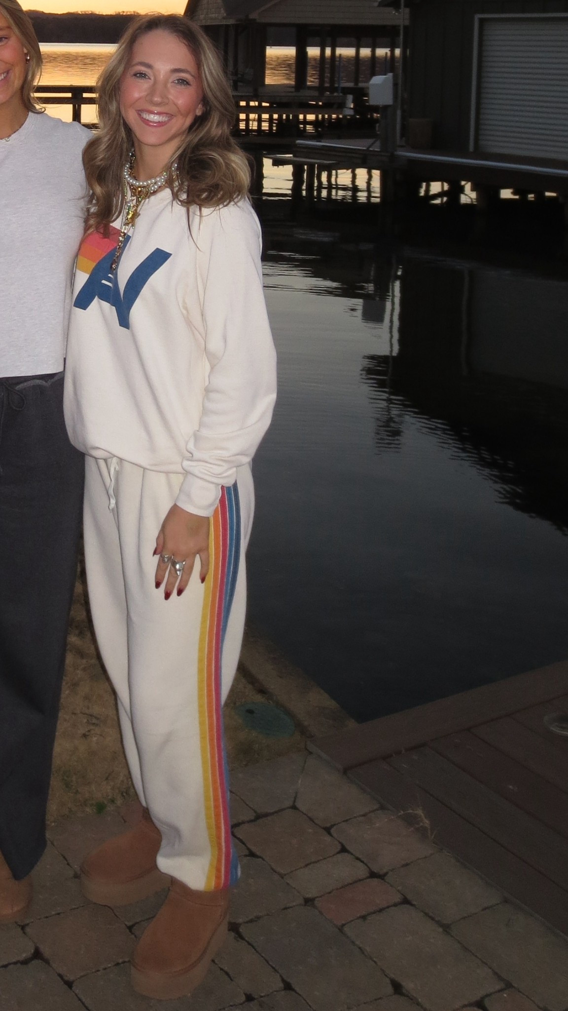 Everyone’s favorite aviator nation sweat set!!!! It’s my fav for long road trip/travel/family gatherings!!! This vintage white set is in constant rotation!!! Paired with my Ugg mini ultra platforms!!! As well as my normal jewelry stack!!!! Home for the holidays 

#LTKHoliday #LTKootd #LTKGiftGuide